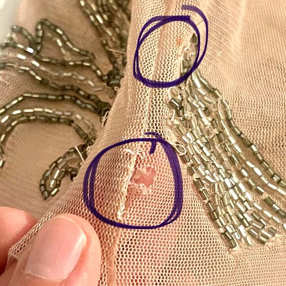 Topshop Womens Blouse Tank Sz 4 Soft Girl Romantic Neutral Cottagecore Boho - Picture 16 of 16